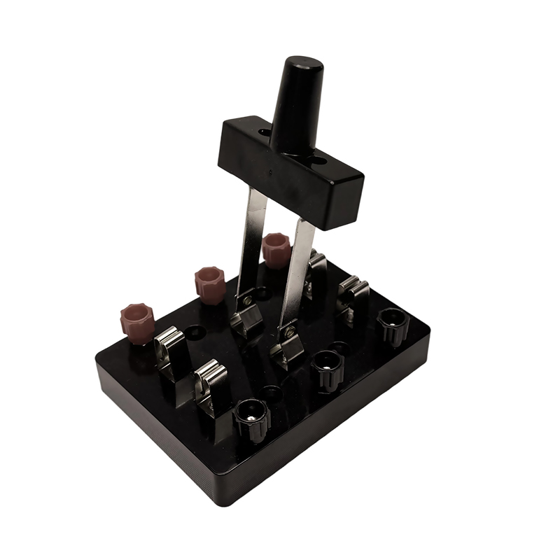 Dobbelt polet dobbelt kast kniv switch studerende fysisk elektrisk laboratorieudstyr undervisningsinstrument