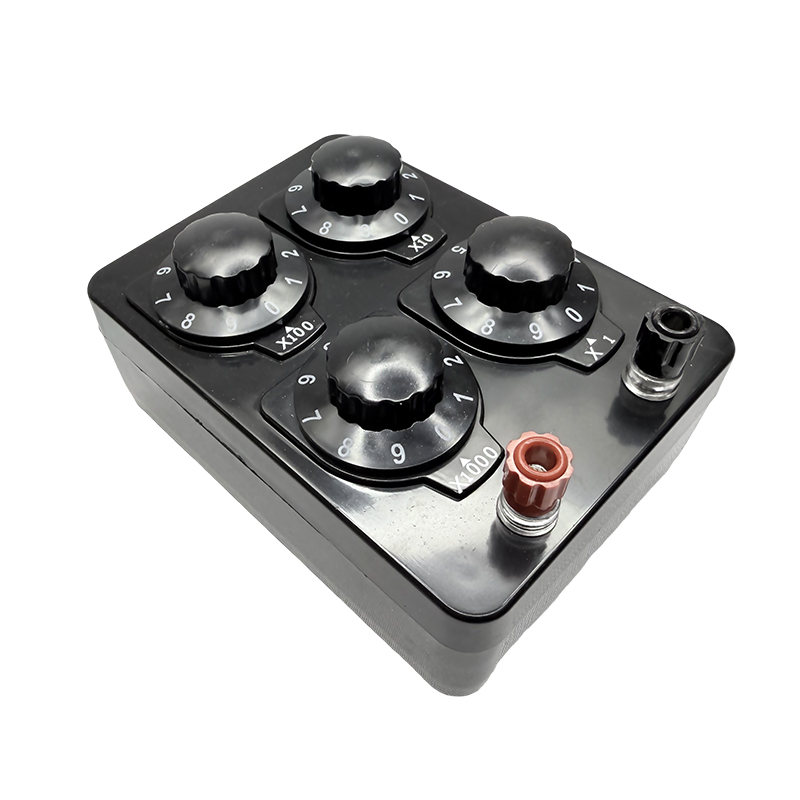 0-9999Ω Justerbar fysisk undervisning eksperiment værktøj modstand boks præcision undervisning instrument variabel modstand boks