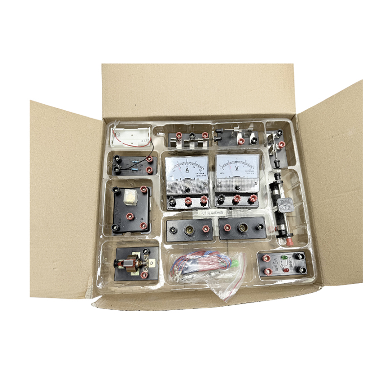 Junior high school elektricitet eksperiment boks sæt kredsløb apparat videnskab eksperiment kits fysik laboratorieudstyr