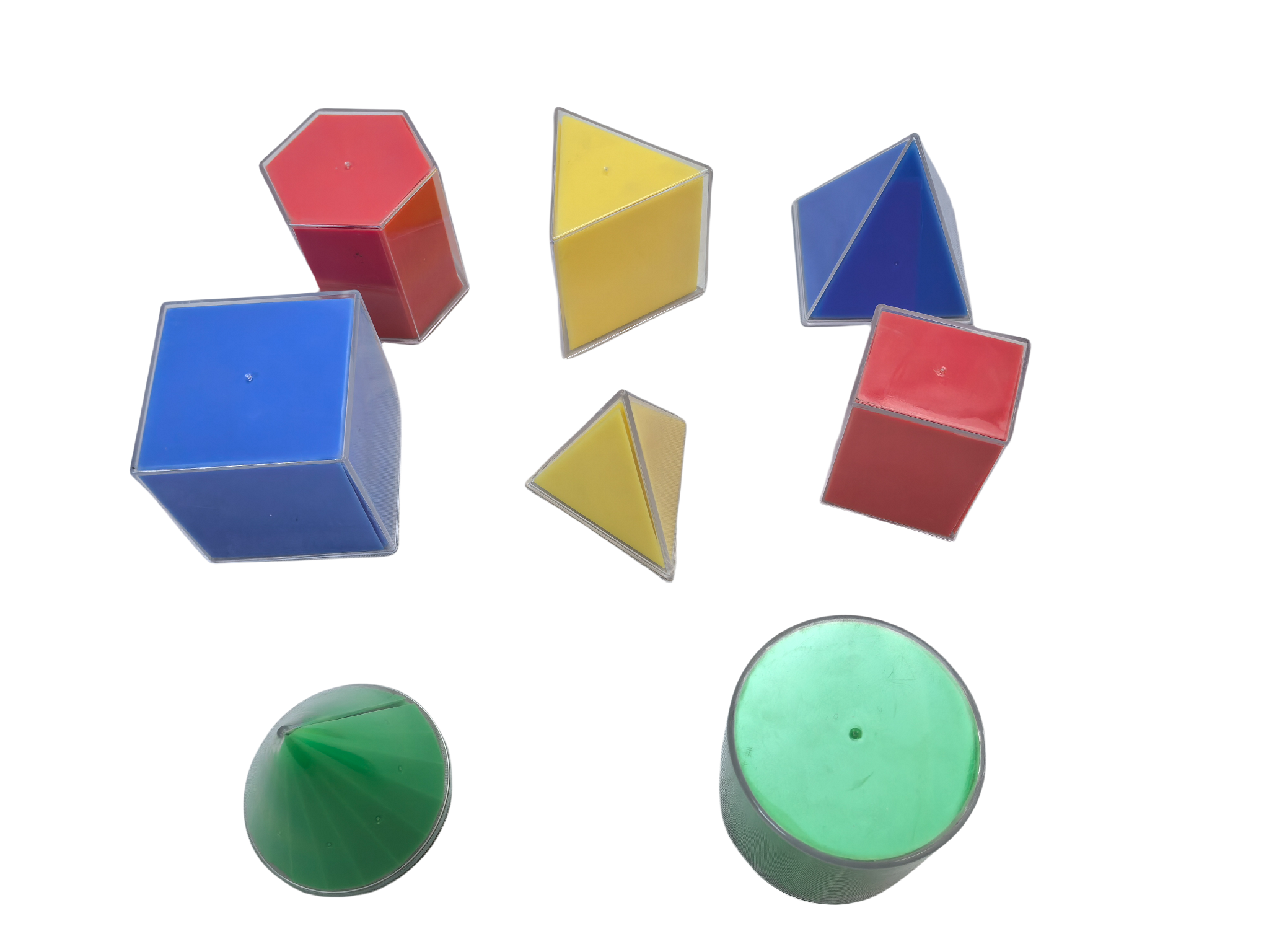 8 stykke sæt tredimensionel geometri nedbrydelig model Grundskole matematik undervisningsmidler