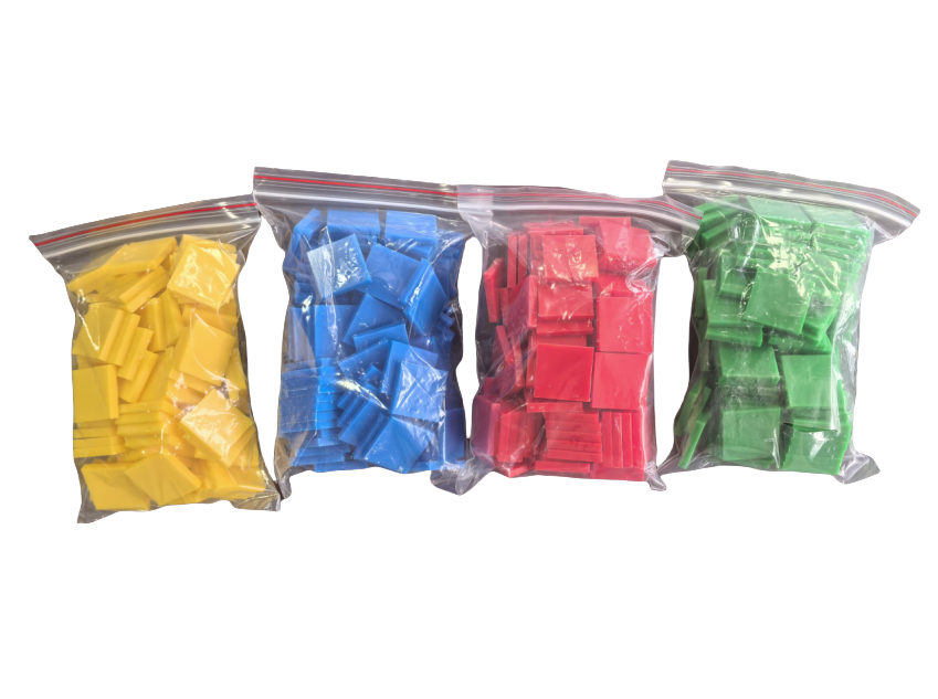400 firkantede plastiksten